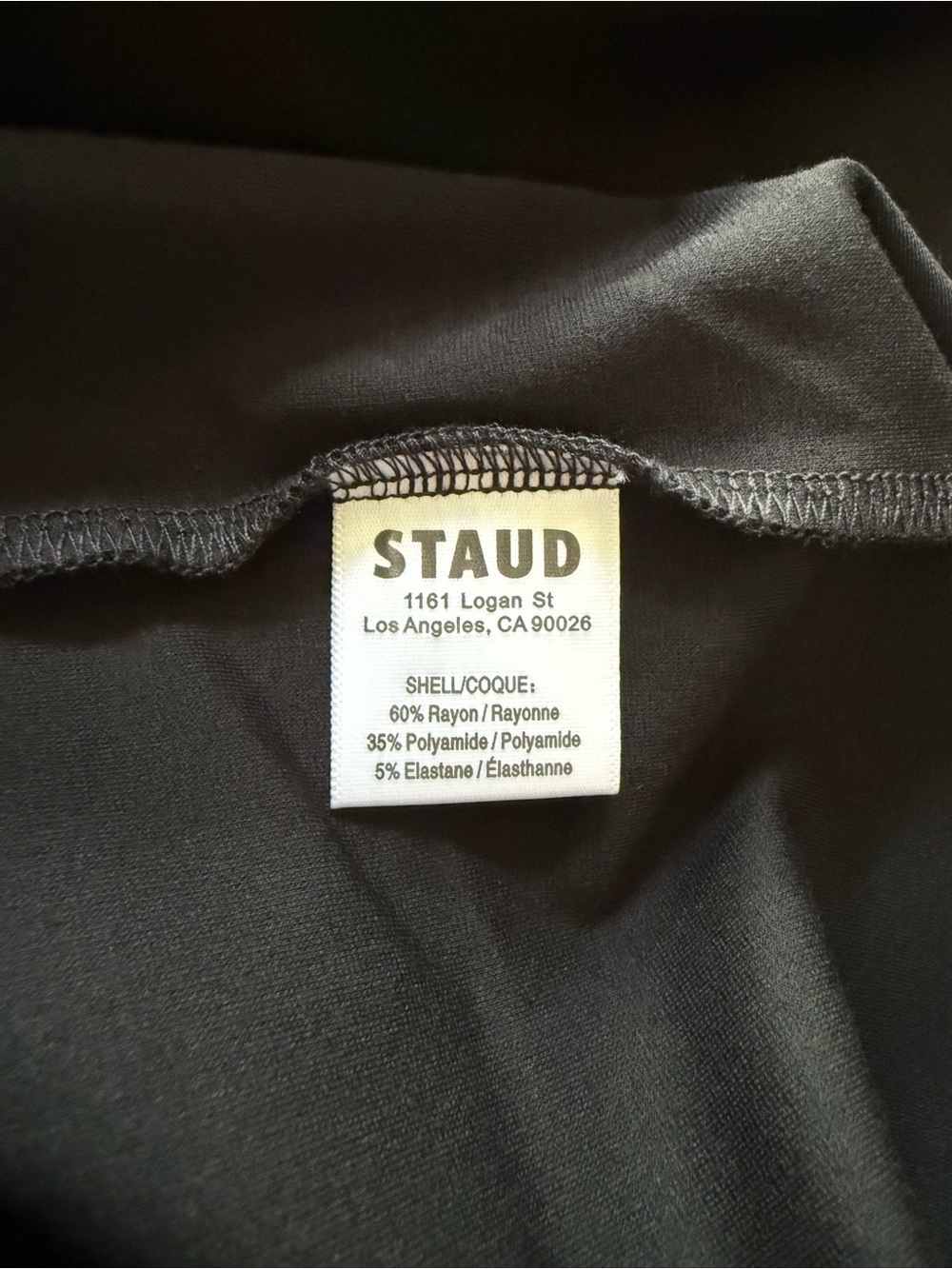 NWT STAUD Cortona Black Strapless Midi Dress sz L - Picture 13 of 15